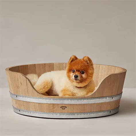 hermes dog bed wood|hermes pet accessories online.